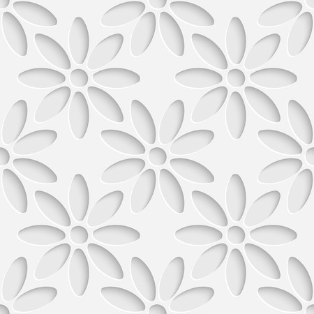 Vector Abstract Seamless Flower Patternのイラスト素材