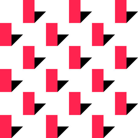 Seamless Pattern. Vector Red and Black Background