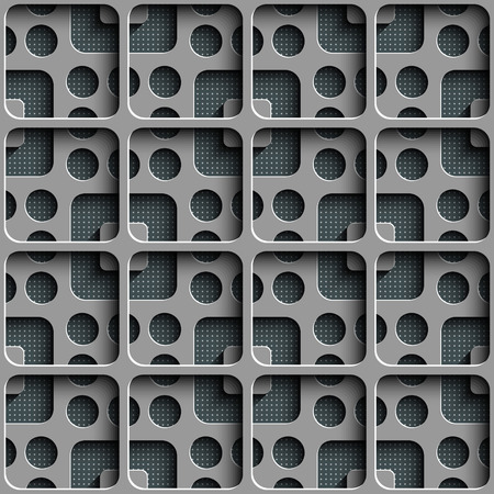 Vector Abstract Seamless Squares Patternのイラスト素材