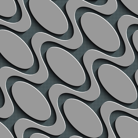 Vector Monochrome Seamless Disco Patternのイラスト素材