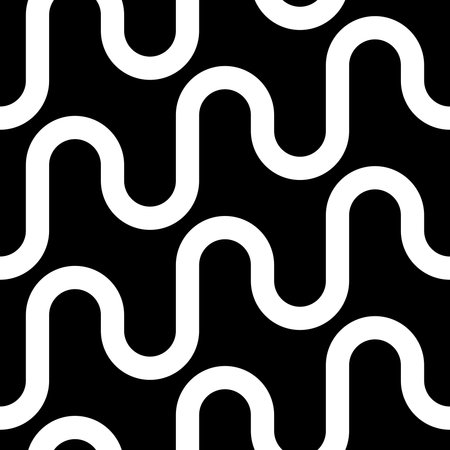Vector Abstract Seamless Monochrome Background
