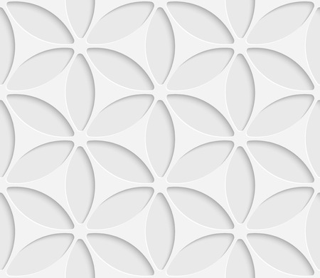 3d Vector Seamless Flower Patternのイラスト素材