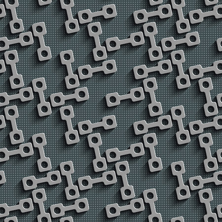 Seamless Geometric Pattern. Abstract Gray Background. Vector Regular Texture
