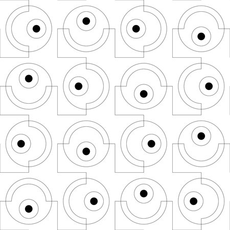 Seamless Circle Pattern. Vector Regular Textureのイラスト素材