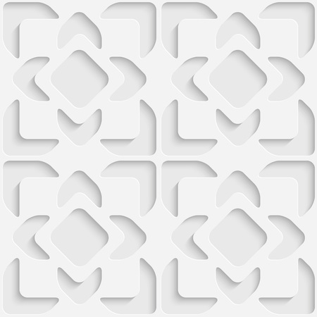 Seamless Snowflake Pattern. Vector Soft Background. Regular White Textureのイラスト素材