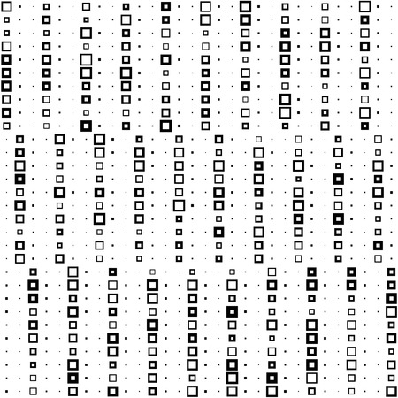 Seamless Square and Stripe Pattern. Abstract Monochrome Background. Vector Regular Textureのイラスト素材