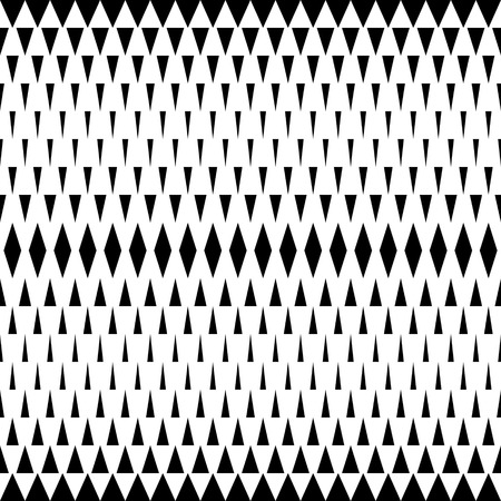 Seamless Rhombus Pattern. Vector Black and White Backgroundのイラスト素材