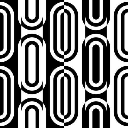 Seamless Geometric Pattern. Vector Black and White Textureのイラスト素材