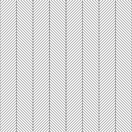 Seamless ZigZag Pattern. Abstract  Black and White Background. Vector Regular Textureのイラスト素材