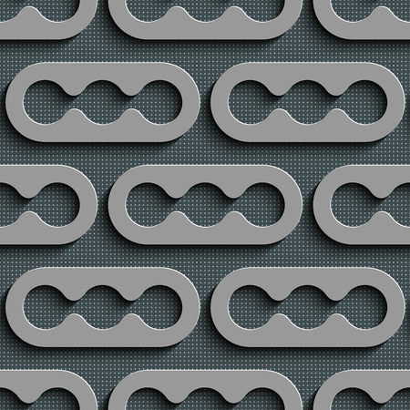 Seamless Geometric Pattern. Abstract Gray Background. Vector Regular Textureのイラスト素材