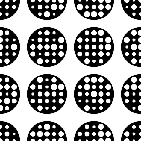Seamless Circle Pattern. Vector Regular Textureのイラスト素材