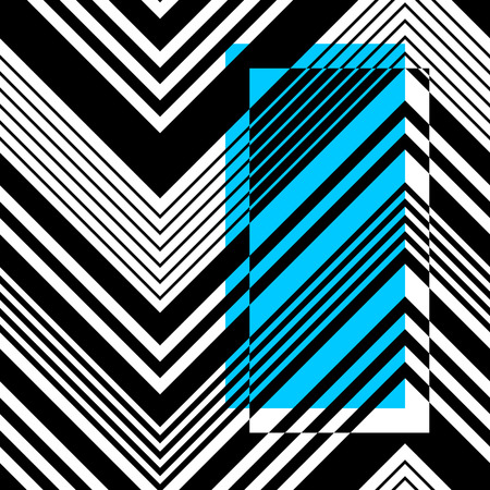 Vector ZigZag Pattern. Abstract Card Backgroundのイラスト素材