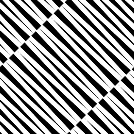 Seamless Diagonal Stripe Pattern. Vector Black and White Background