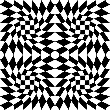 Seamless Square Pattern. Abstract Monochrome Background. Vector Regular Textureのイラスト素材