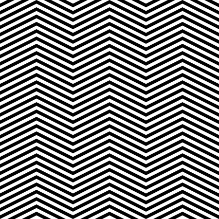 Seamless ZigZag Pattern. Abstract  Black and White Background. Vector Regular Textureのイラスト素材