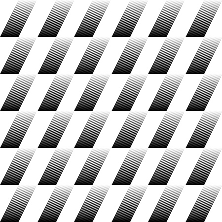 Seamless Diagonal Stripe Pattern. Vector Black and White Backgroundのイラスト素材