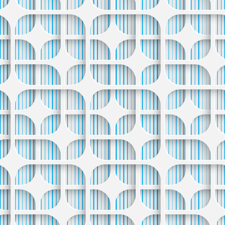 Seamless Lattice Pattern. Vector Abstract Modern Design. White and Blue  Geometric Background.のイラスト素材