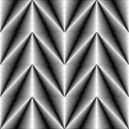 Seamless Triangle Pattern. Abstract Monochrome Background. Vector Regular Textureのイラスト素材