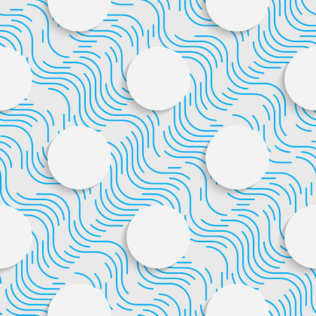 Seamless Tech Pattern. Abstract Contemporary Background. Modern Tile Wallpaper. 3d Structure Designのイラスト素材