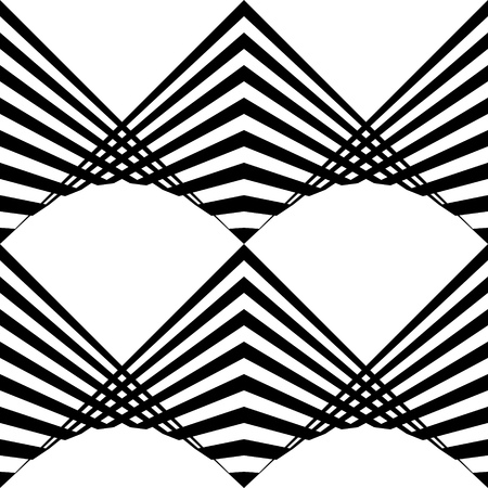 ZigZag Pattern. Abstract  Black and White Background. Vector Regular Textureのイラスト素材