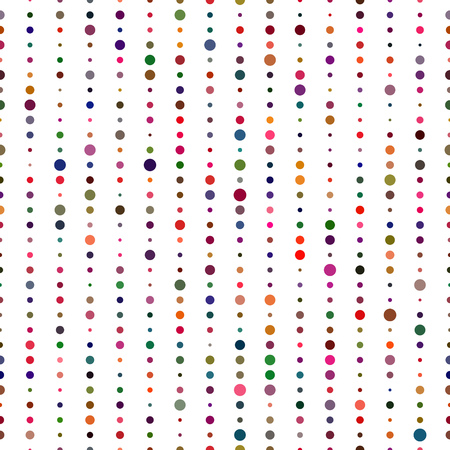 Seamless Stripe Pattern. Vector Colorful Texture. Abstract Chaotic Dots Background. Minimalistic Print Designのイラスト素材