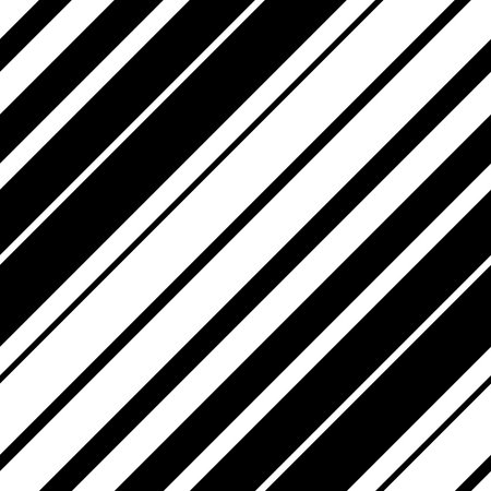 Seamless Diagonal Stripe Pattern. Vector Black and White Background