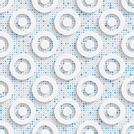 Seamless Volume Pattern. Abstract Technology Background. Modern Wallpaperのイラスト素材