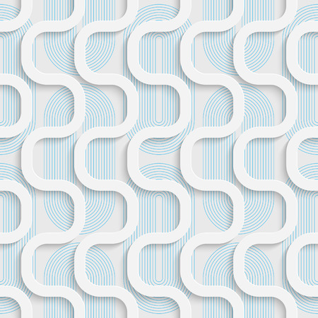 Seamless Wrapping Pattern. Abstract Tracery Background. Modern Stylish Wallpaper. 3d Delicate Designのイラスト素材