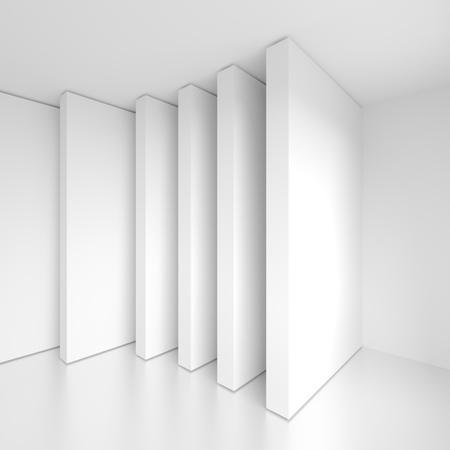 Modern Architecture Background. Creative Interior Design. 3d Renderingの写真素材