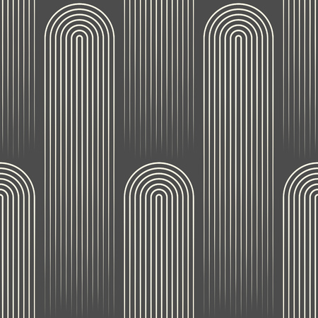 Seamless Lined Wallpaper. Minimal Disco Graphic Design. Stylish Minimalistic Patternのイラスト素材