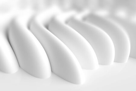 Minimal Futuristic Design. White Geometric Wallpaperの写真素材