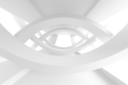 White Circular Building.の写真素材