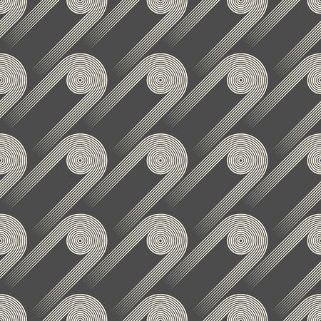 Seamless Circle and Stripe Regular Textureのイラスト素材