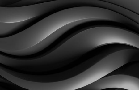 Black Abstract Minimal Building Constructionの写真素材