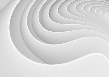 White Abstract Minimal Building Constructionの写真素材
