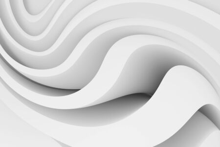 White Abstract Minimal Building Constructionの写真素材