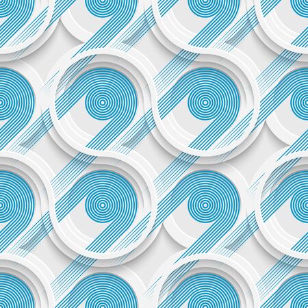 Seamless Striped Blue Pattern. Abstract Regular Textureのイラスト素材