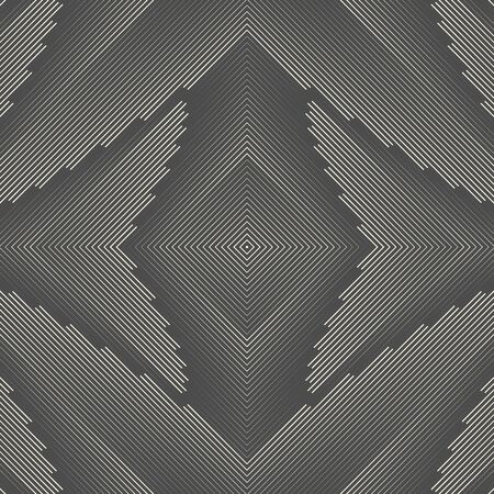 Seamless Line Plaid Pattern. Monochrome Regular Textureのイラスト素材