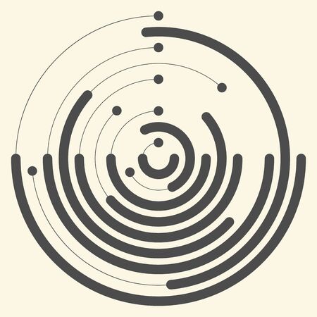 Abstract Futuristic Circularのイラスト素材
