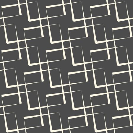 Seamless Abstract Background. Vector Grid Pattern. Monochrome Regular Textureのイラスト素材