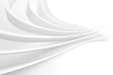 Abstract Light Background. Minimalistic Graphic Design. Perspective 3d Renderingの写真素材