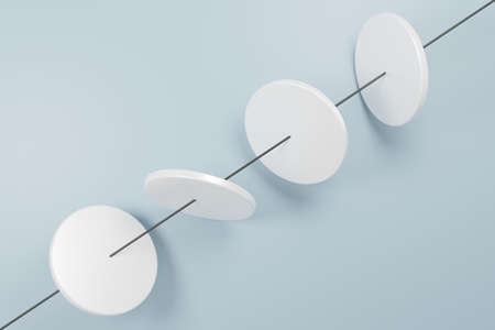 Minimal Abstract Wallpaper. Disco Graphic Element. 3d Illustrationの写真素材