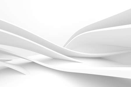 Abstract Striped Background. Hypnotic Geometric Wallpaper. Engineering Graphic Design. 3d Renderingの写真素材