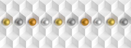 Modern Cube and Sphere Wallpaper.の写真素材