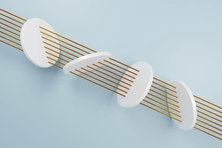 Abstract Futuristic Background. Minimal Geometric Concept. Soft 3d Illustration