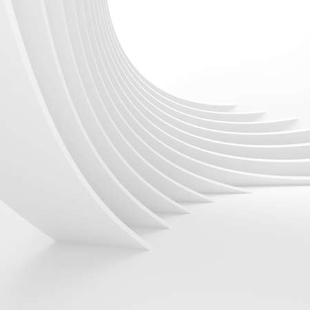 Modern Interior Wallpaper. Circular Graphic Design. Trendy 3d Illustrationの写真素材