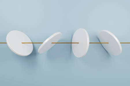Modern Engineering Wallpaper. Minimal Graphic Design. Clear 3d Illustrationの写真素材
