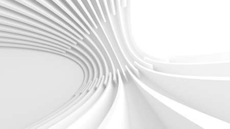 Abstract Hall Background. Art Graphic Design. Purity 3d Renderingの写真素材
