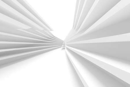 Modern Structure Wallpaper. White circular texture. Simple 3d renderingの写真素材
