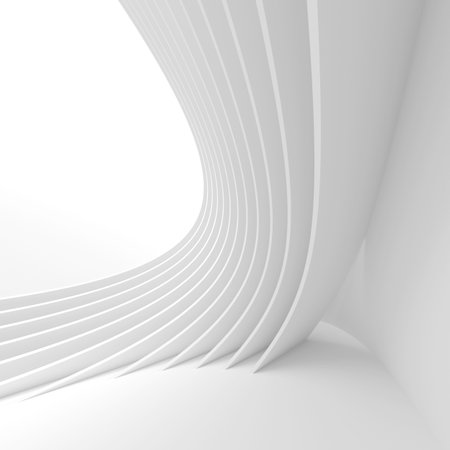 Modern Technology Wallpaper. White business texture. Clear 3d illustrationの写真素材